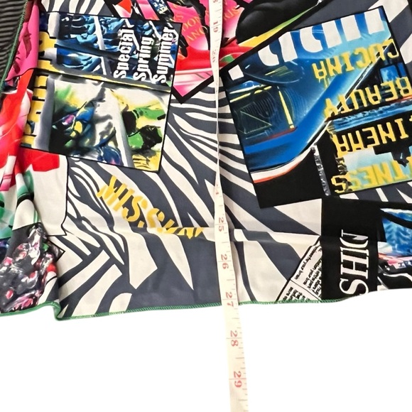 Women’s Tunic Top Art-To-Wear Graffiti Print‎ Vintage Fashion Studio Rave Party - Picture 11 of 14